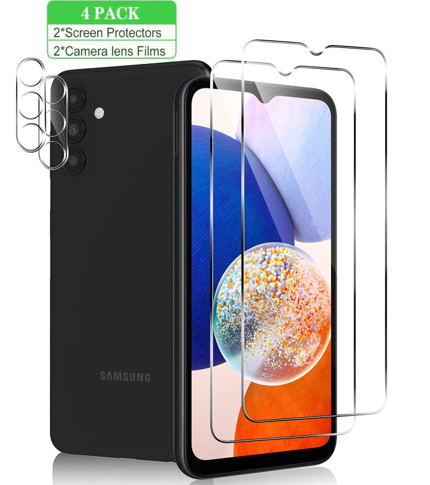 For Samsung Galaxy A14/A15/A32 /A16 Screen Protector +Camera Lens Cover