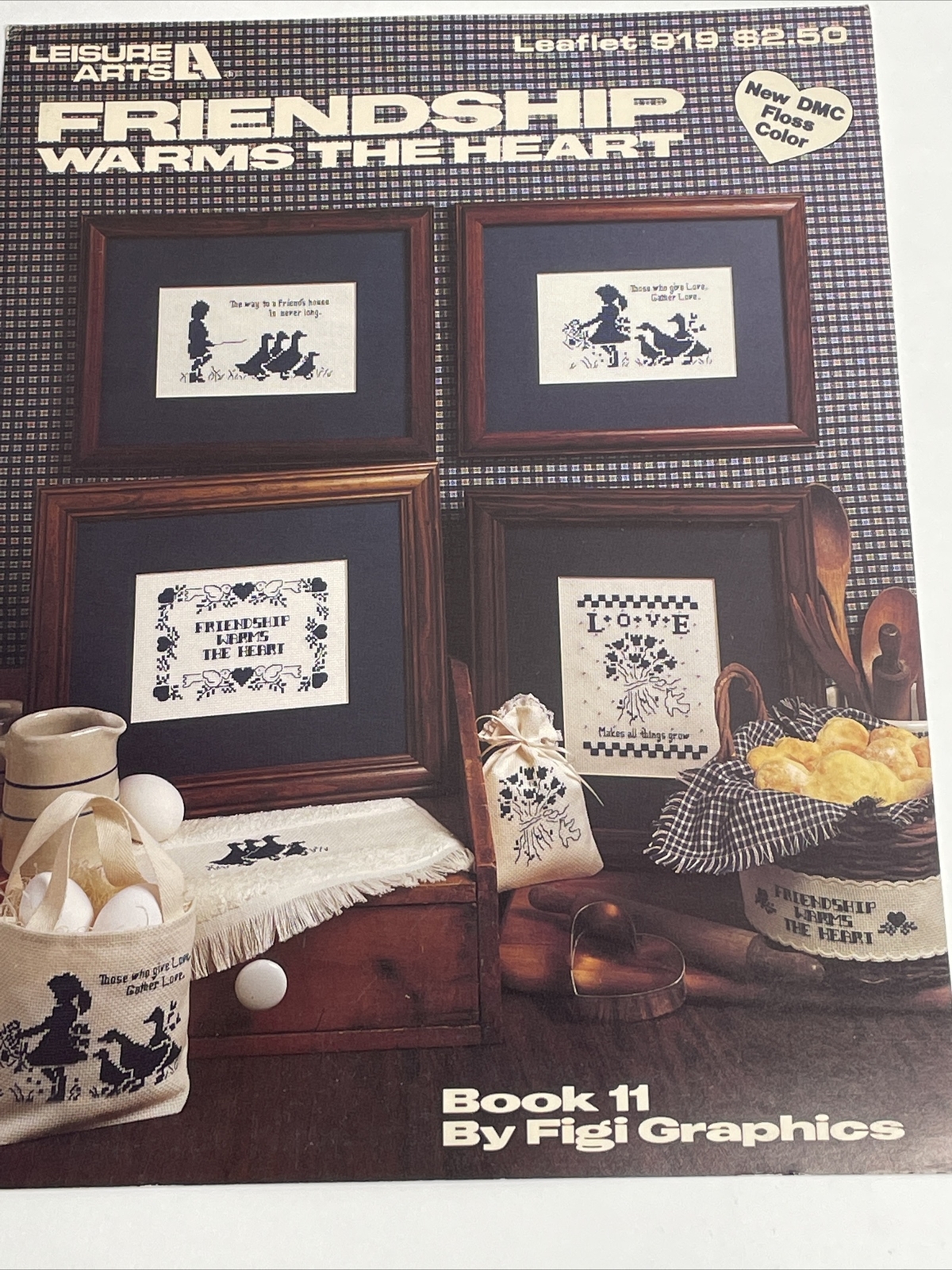 Leisure Arts Friendship Warms The Heart  Cross Stitch Pattern 919
