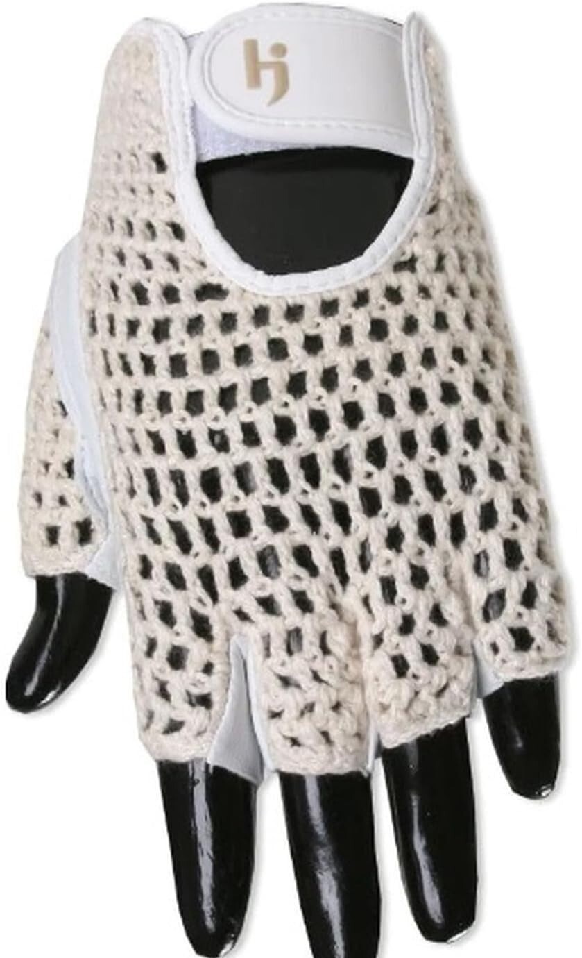 HJ Half Finger Golf Glove, LADIES LARGE, fits on LEFT HAND, 1-Glove, FREE SHI...