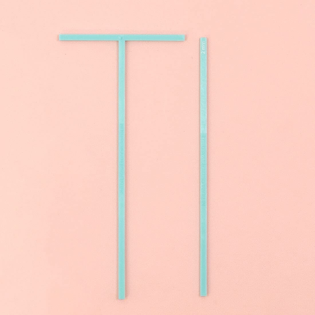 Bookbinding Ruler Set: L Ruler, T Ruler & Corner Cutting Square in Turquoise