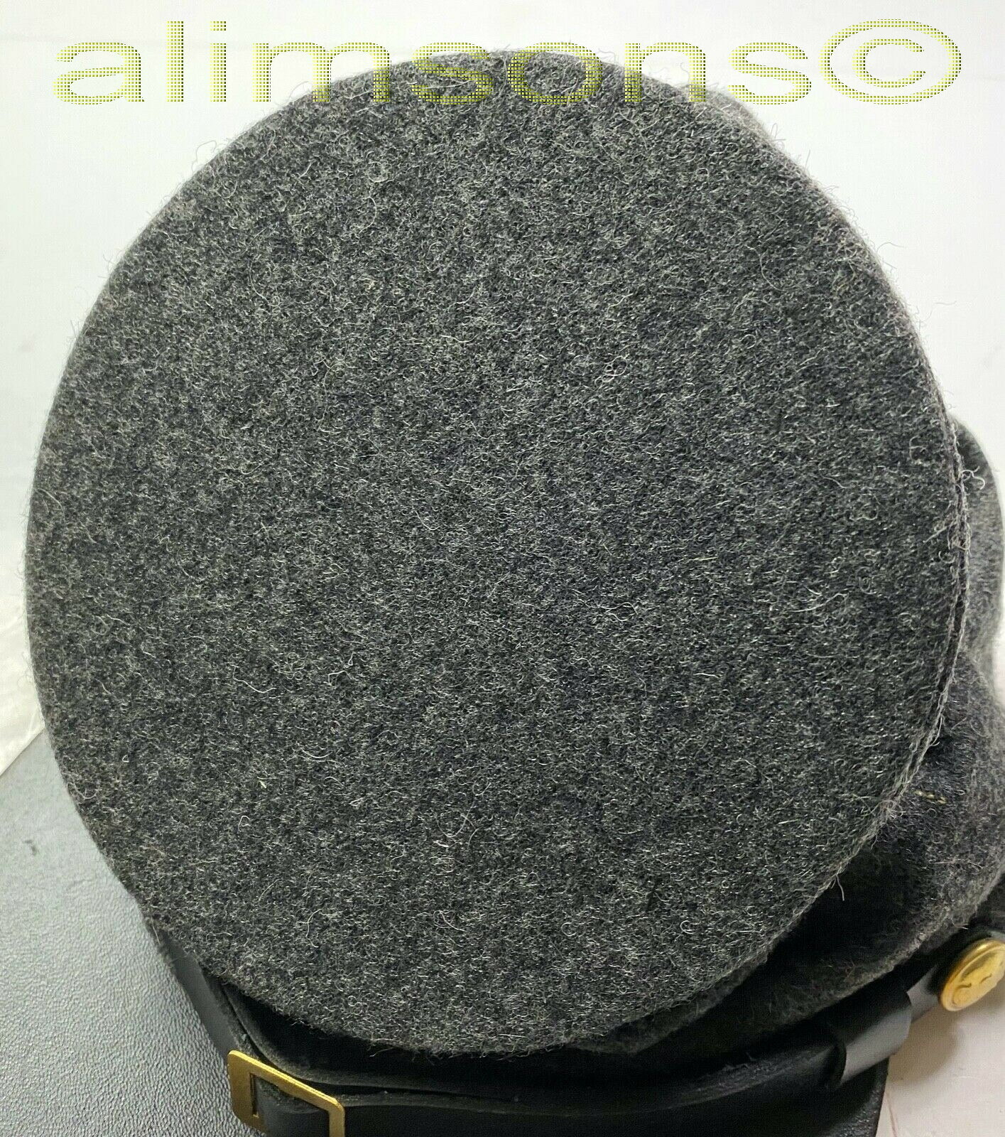 CIVIL WAR CSA CONFEDERATE DARK GREY WOOL FORAGE BUMMER CAP HAT-ALL SIZES!!!
