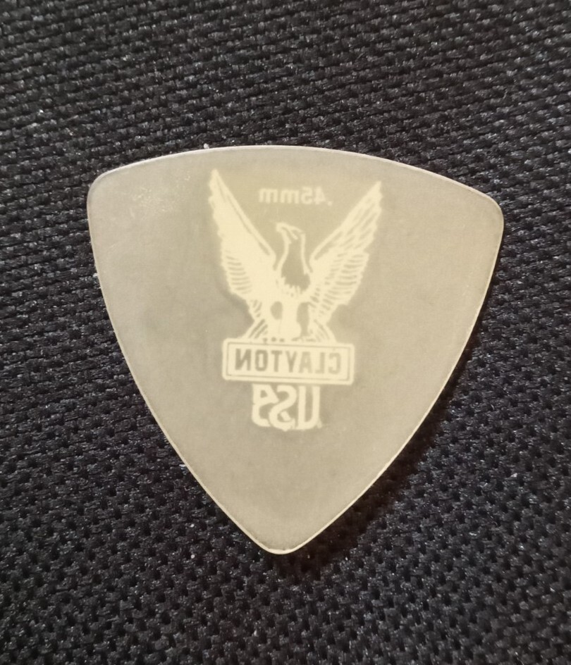 Clayton Ultem Rounded Triangle Picks, .45mm Gauge, 3 Picks