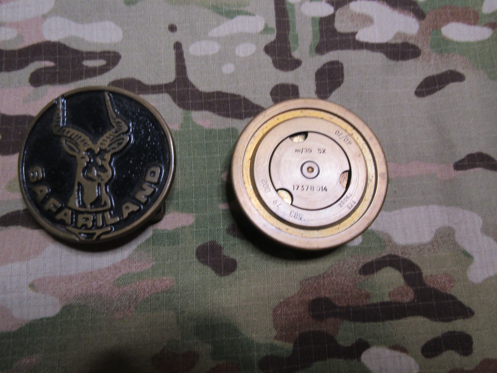 Safariland and Artillery Primer  Belt Buckles used