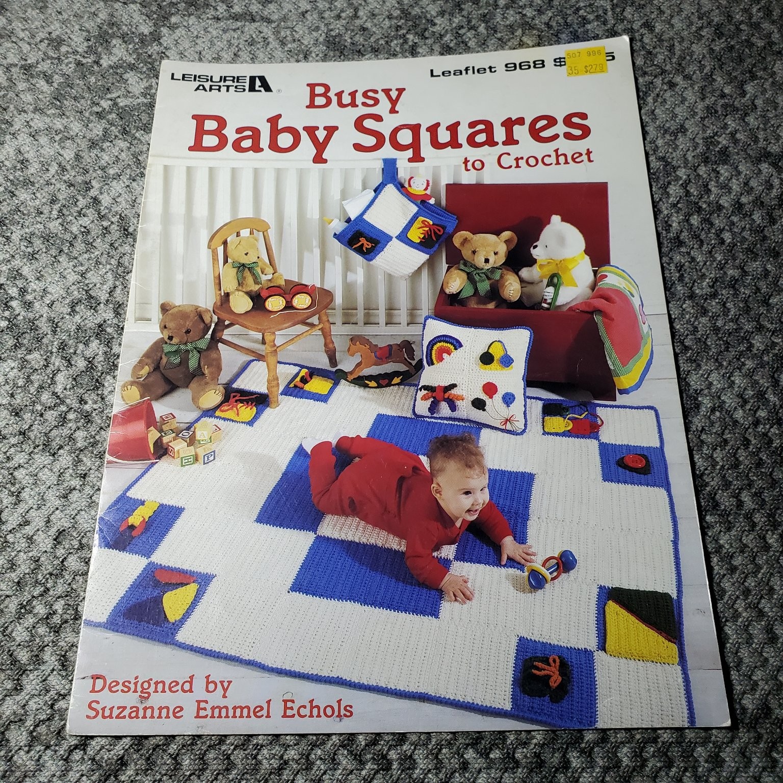 Leisure Arts Busy Baby Squares to Crochet Leaflet 968