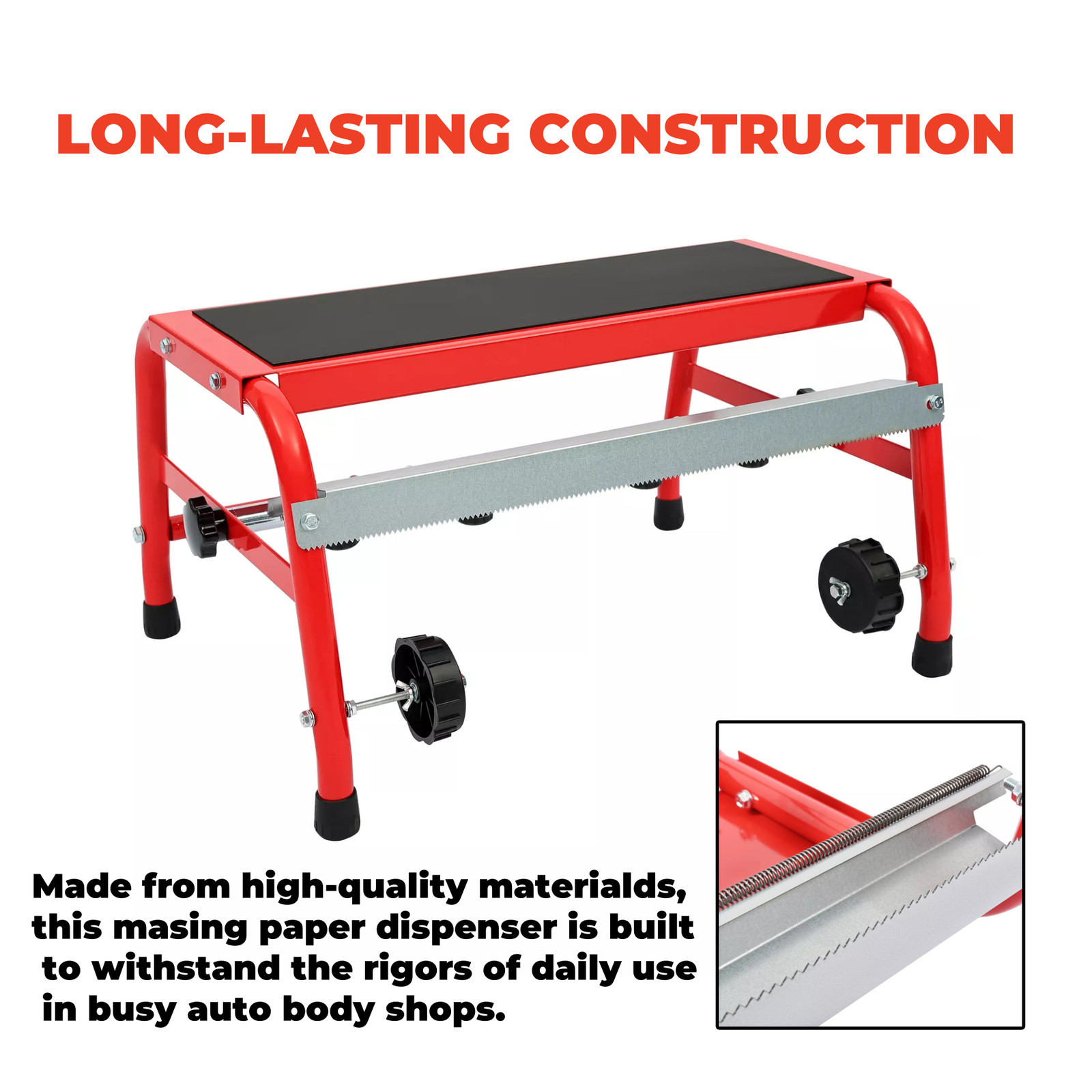 Mobile 18" Portable Step Multi-Roll Masking Paper Machine Auto Body Paint Type