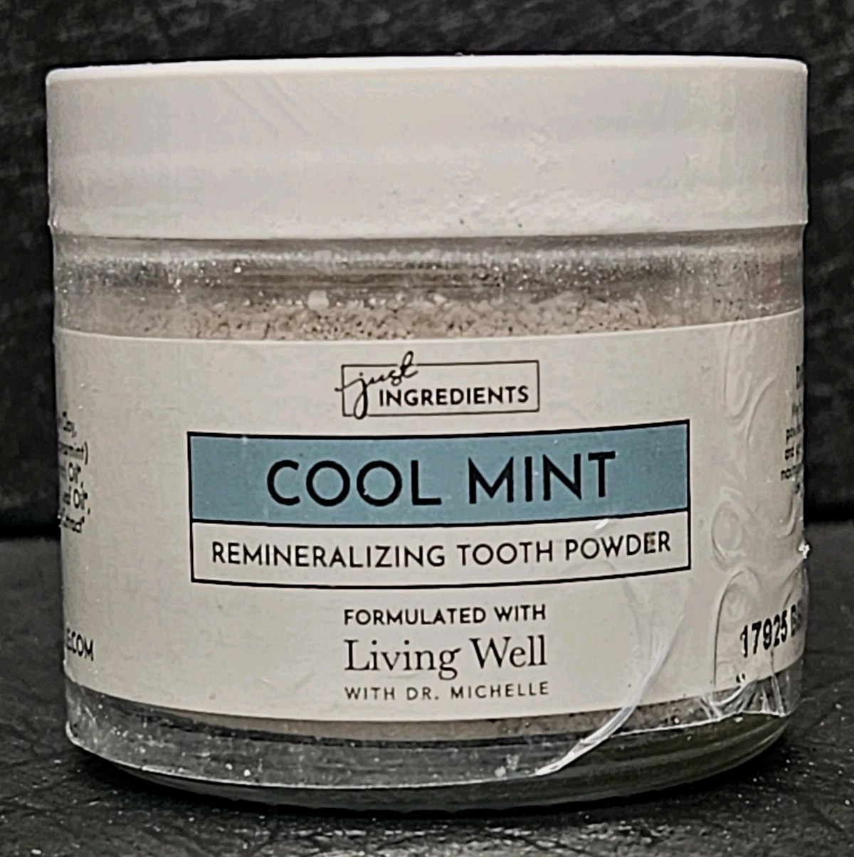 New Just Ingredients Tooth Powder Cool Mint Remineralizing Living Well BB 6.27