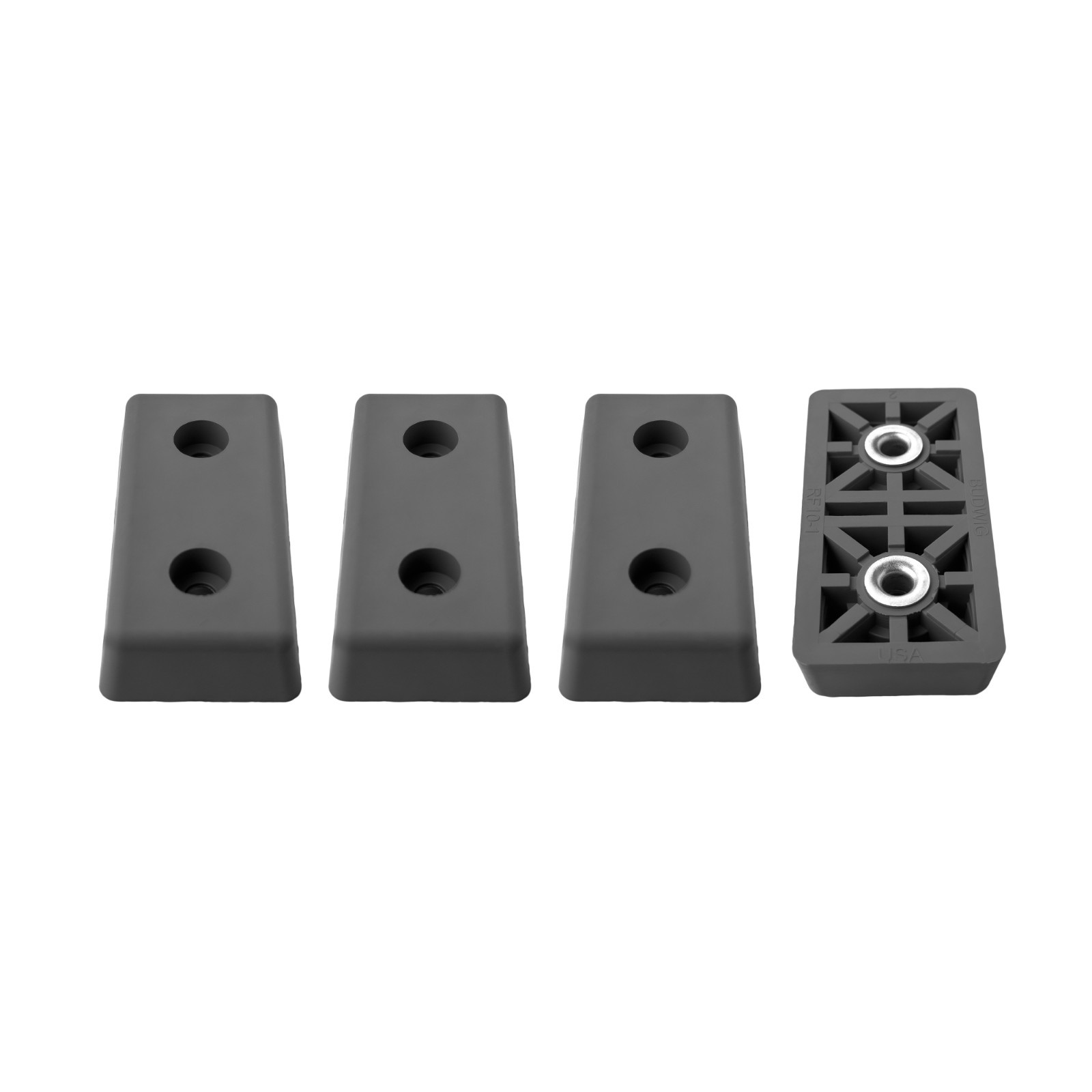 20 EXTRA LARGE RECTANGLE  RUBBER FEET - FURNITURE, TABLES, DESKS CHAIRS US MADE