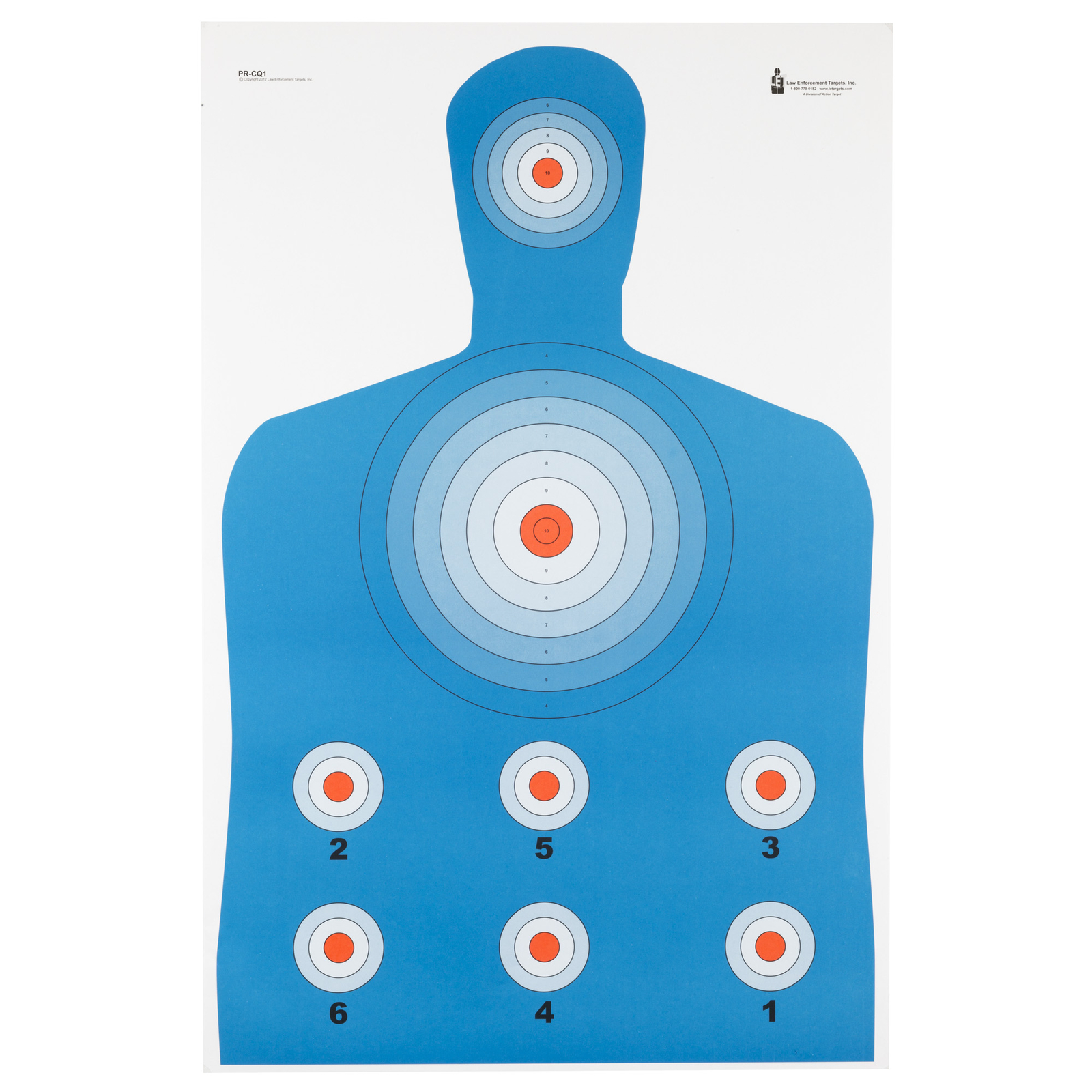 Action Target Fluorescent Modified B-27 Target 23"x35" 100 Pack Paper Black/Red