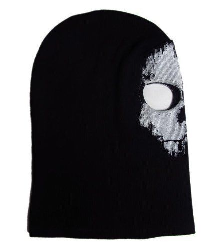 2 Hole Tactical Balaclava Halloween Ghost Skull Face Mask Ski Motorcycle Helmet