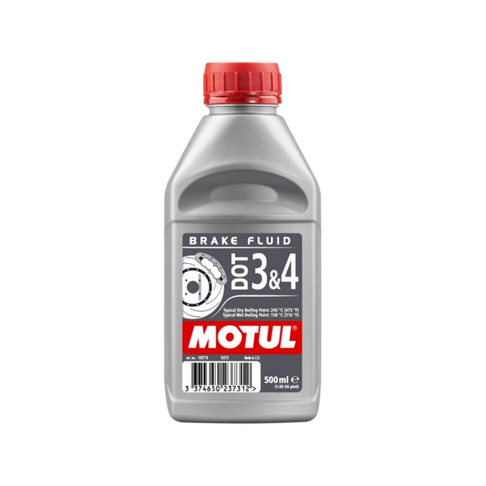Motul Brake Fluid 102718 - Dot 3 & 4 Brake Fluid, 500ml