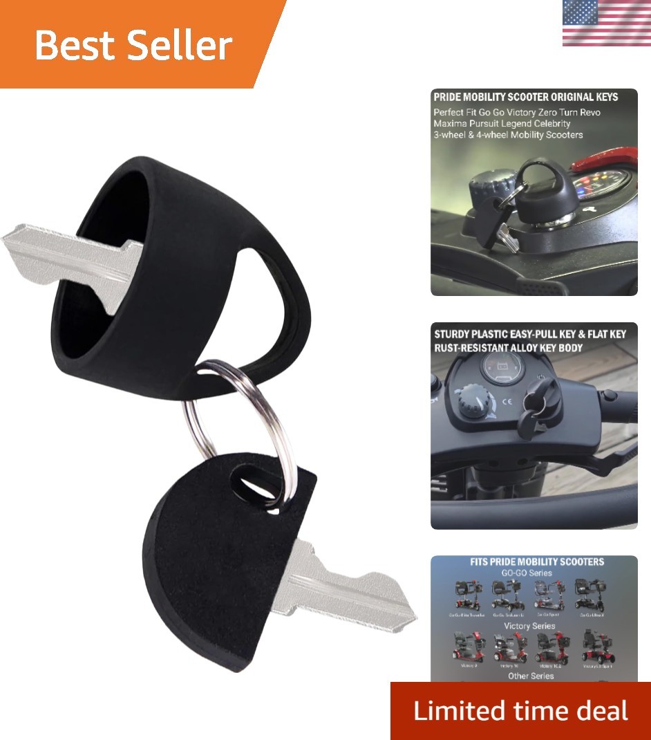 Reliable Replacement Key Set for Pride Mobility Scooters – Lightweight & Durable