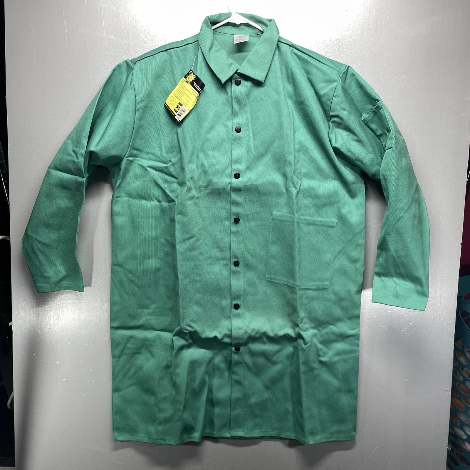 Black Stallion Revco 12oz Flame Resistant Green 42” Shop Coat F2-42C Size XL