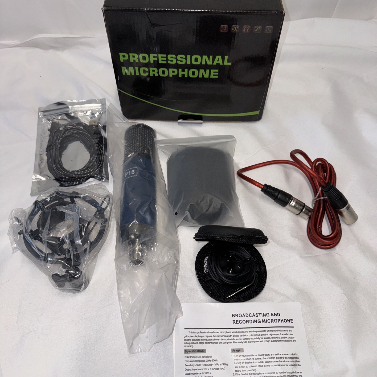 Professional Microphone P18 SHI ZHAN DENG New In Open Box