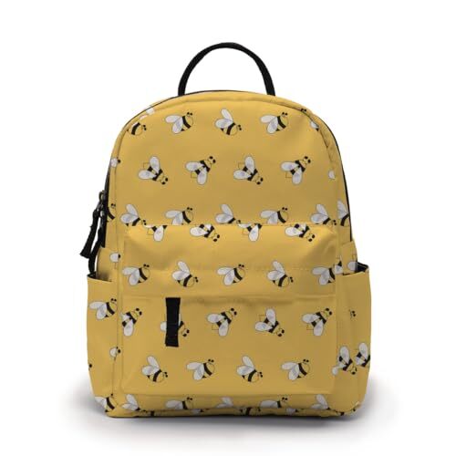 Mini Backpack for Women - Cute Print Small Backpack Purse with Ample Bee