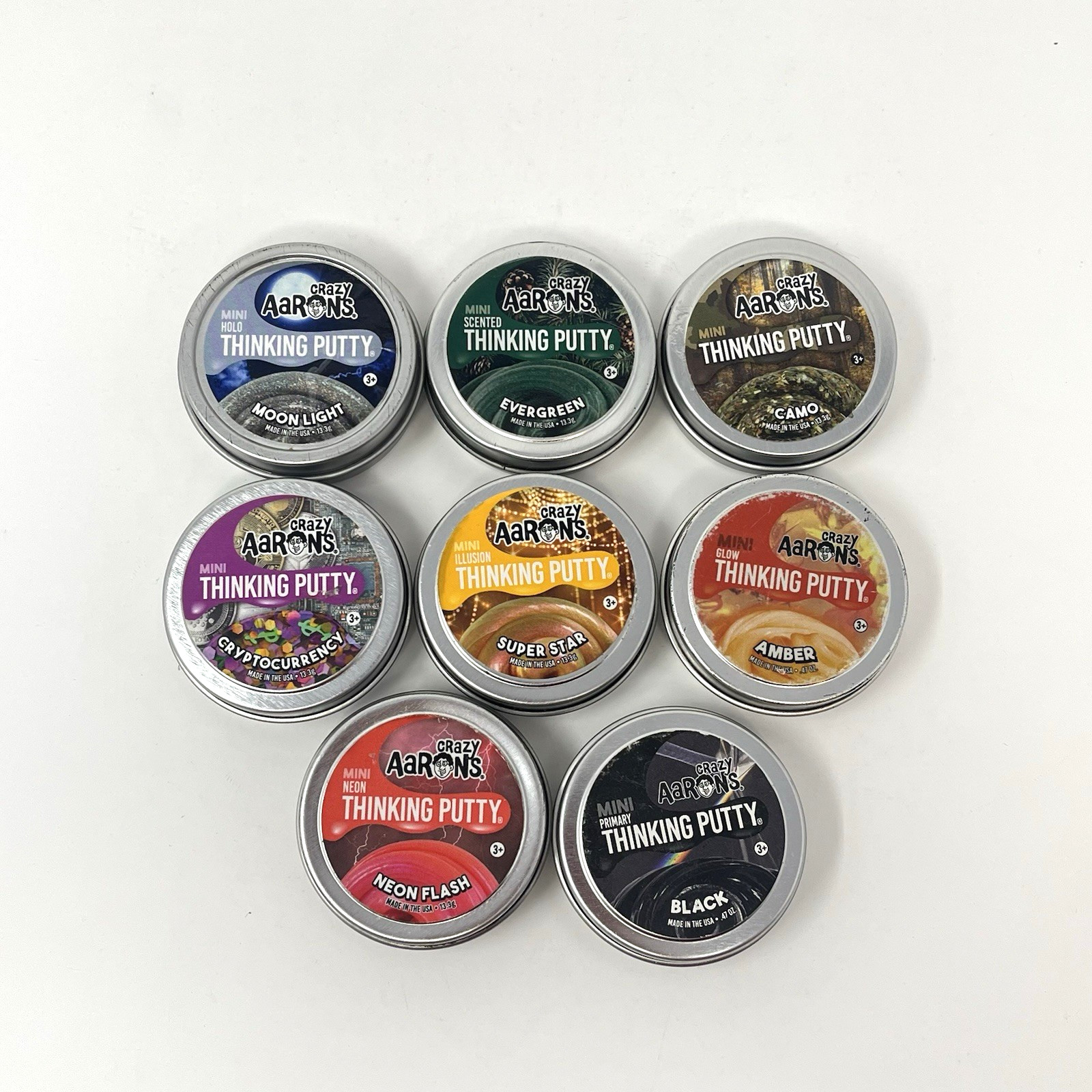 Aaron’s Crazy Mini Thinking Putty 0.47oz Sensory Fidget Toy Variety Colors