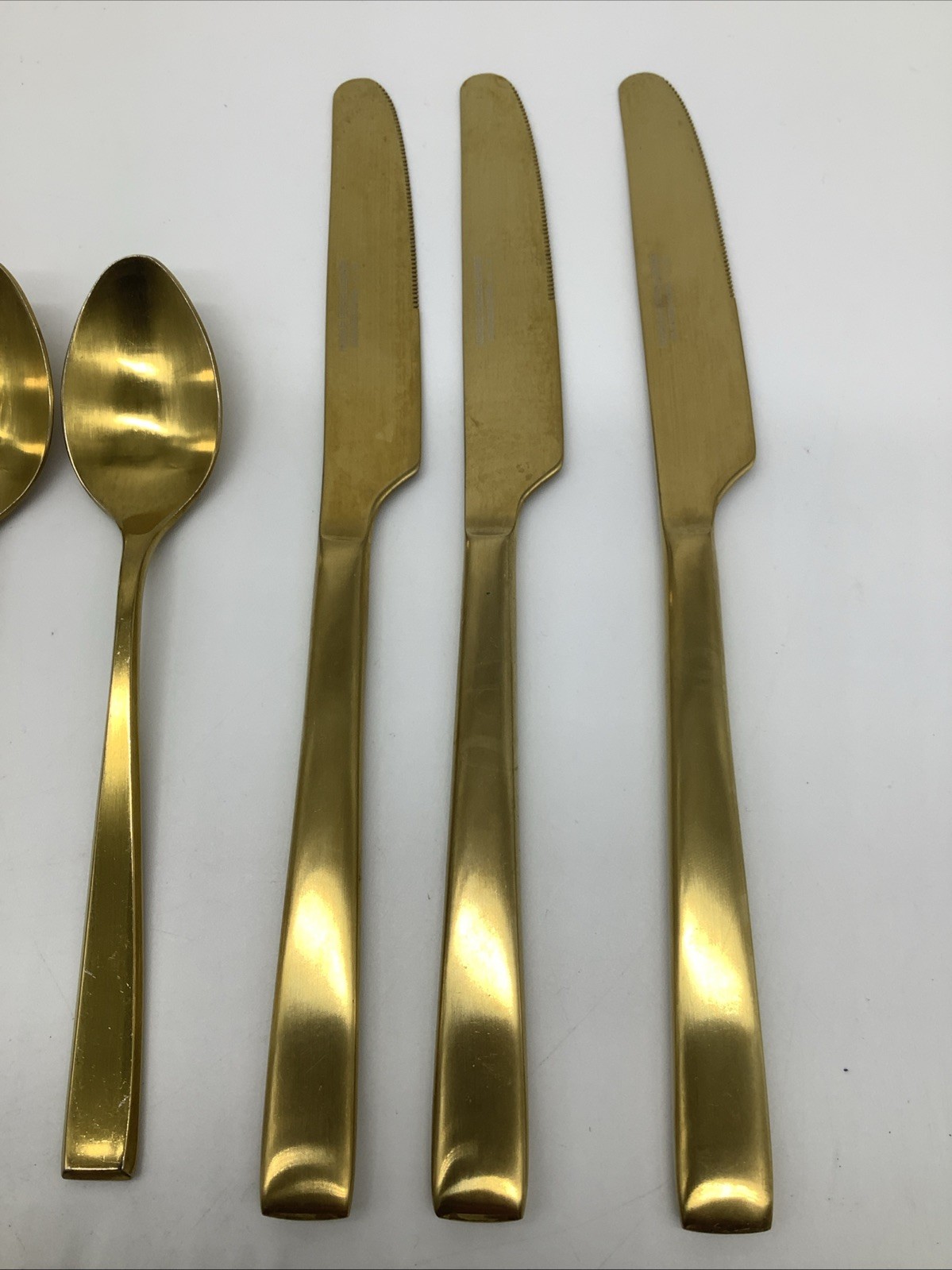 Noble Excellence Gold Stainless Flatware Lot