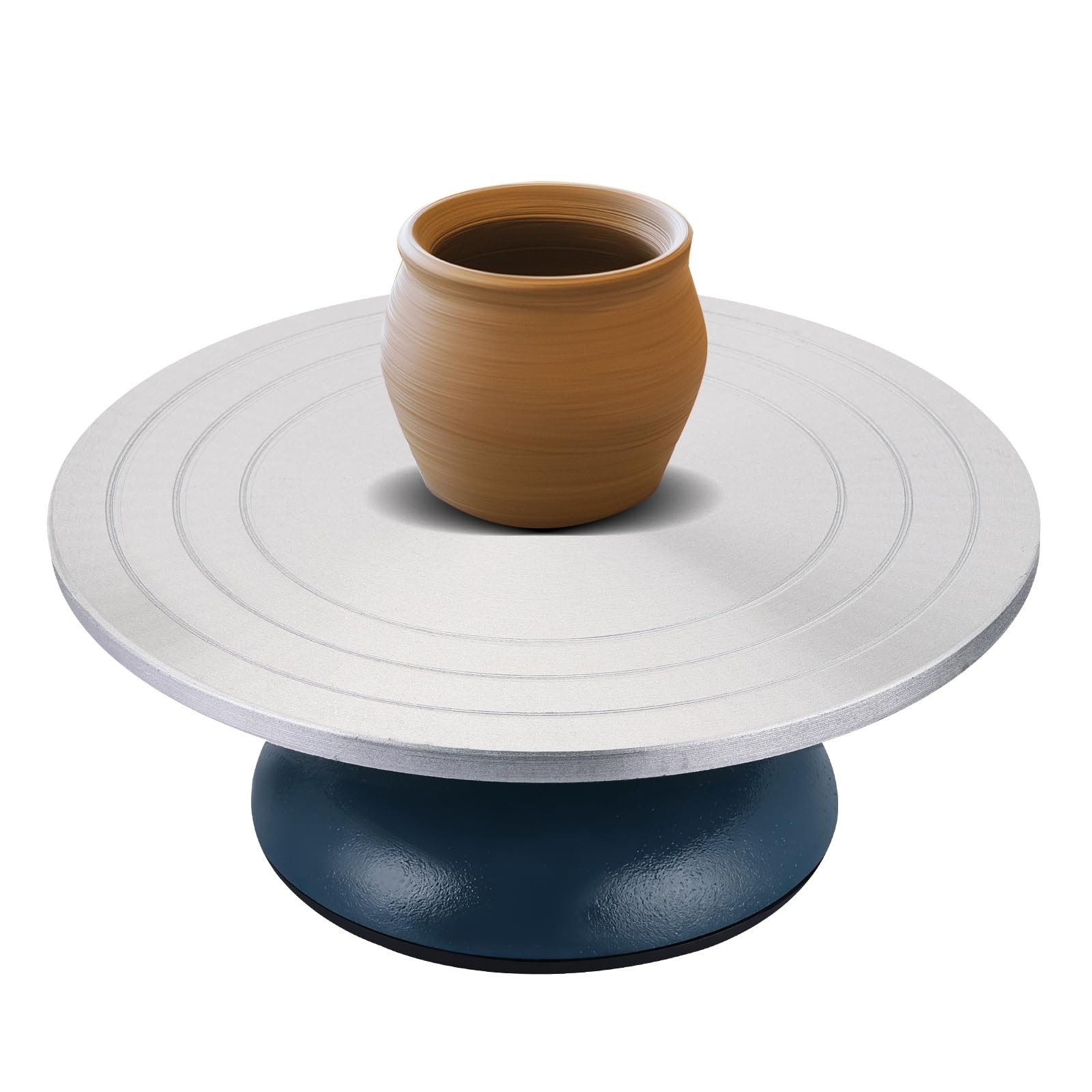 12" Pottery Banding Wheel, Heavy Duty All-Metal Sculpting & Decorating Turnta.