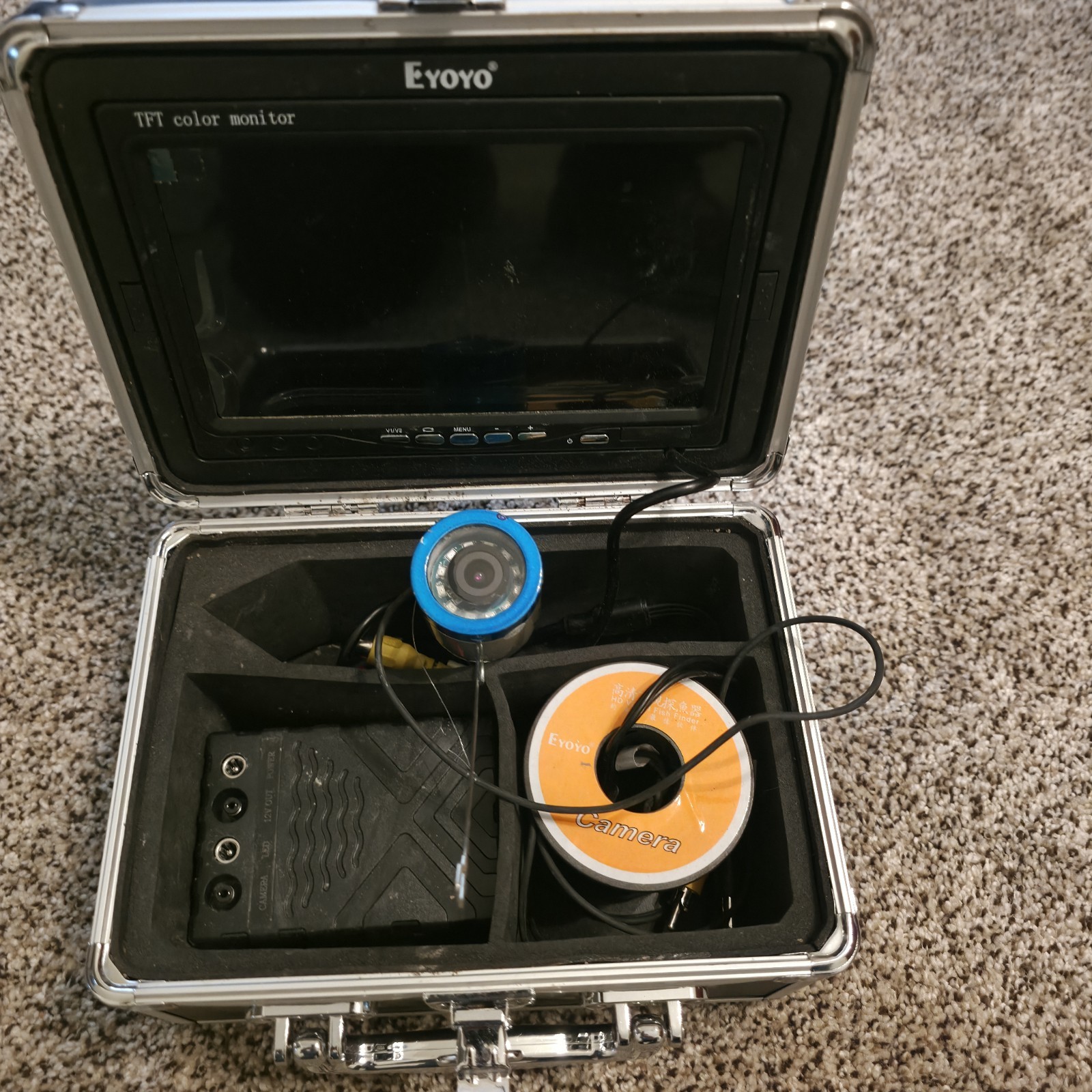 Eyoyo 7 Underwater Fishing Camera Kit W/ Case - Complete! Fish Finder Camera Kit