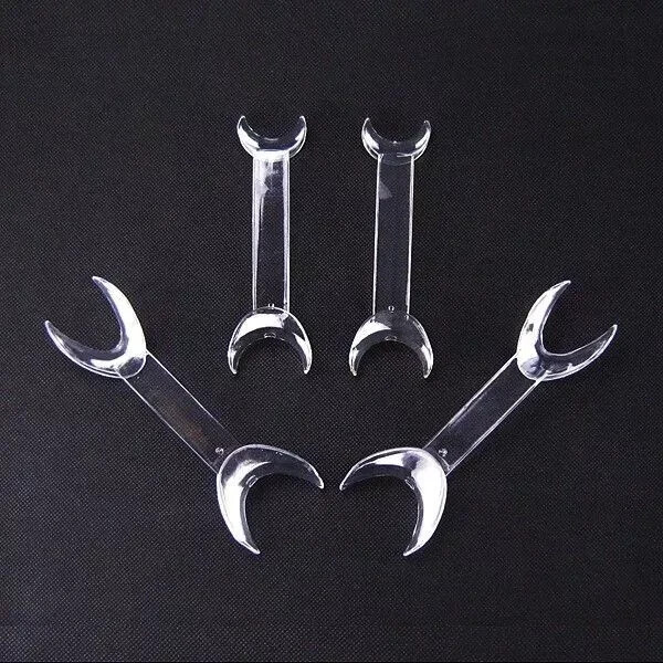 8Pcs Dental Intraoral Cheek Lip Retractor Double-headed T-Shape Opener Clear