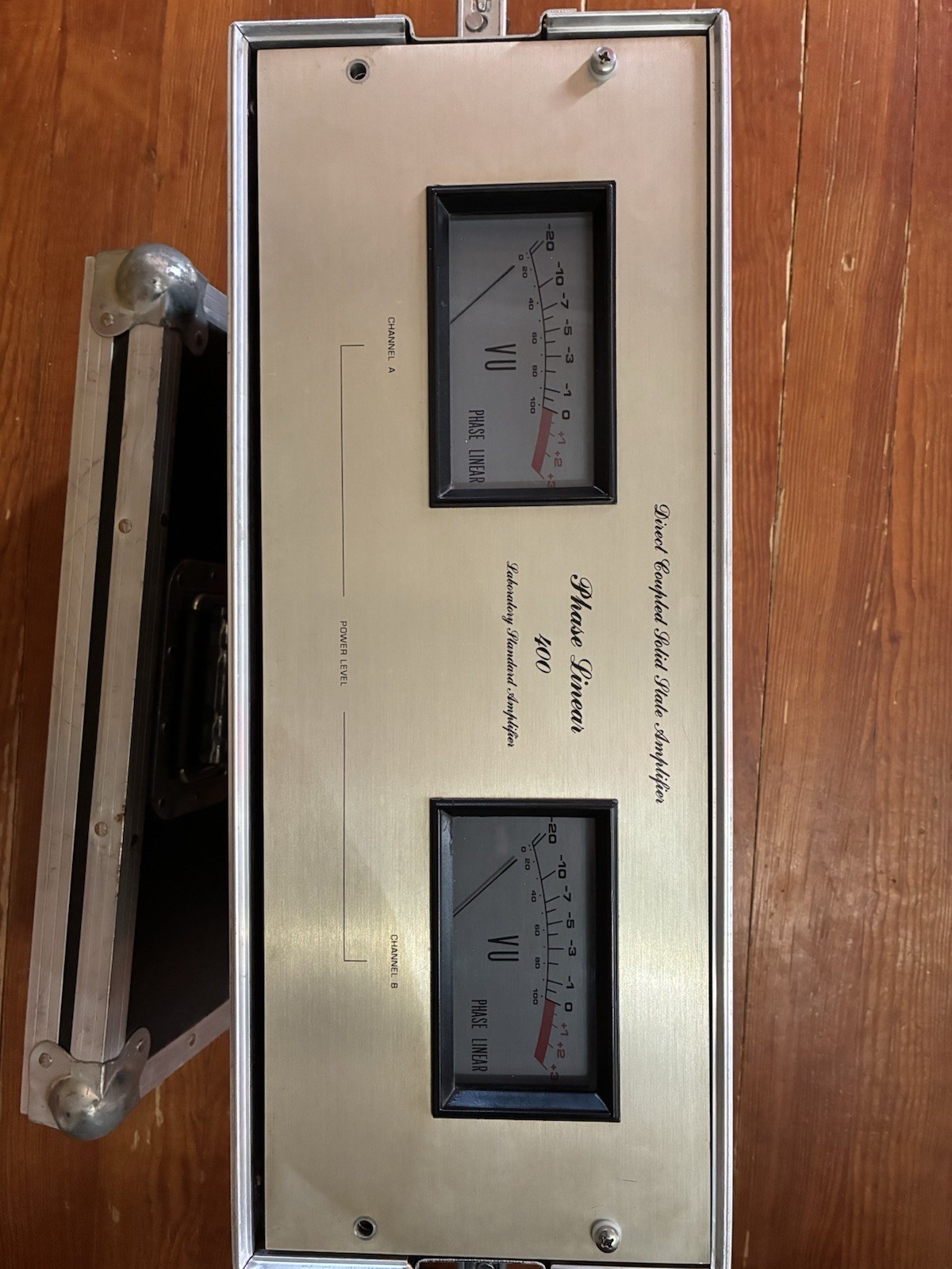 Vintage Phase Linear 400 Power Direct Coupled Solid State Amp Powers On AS-IS
