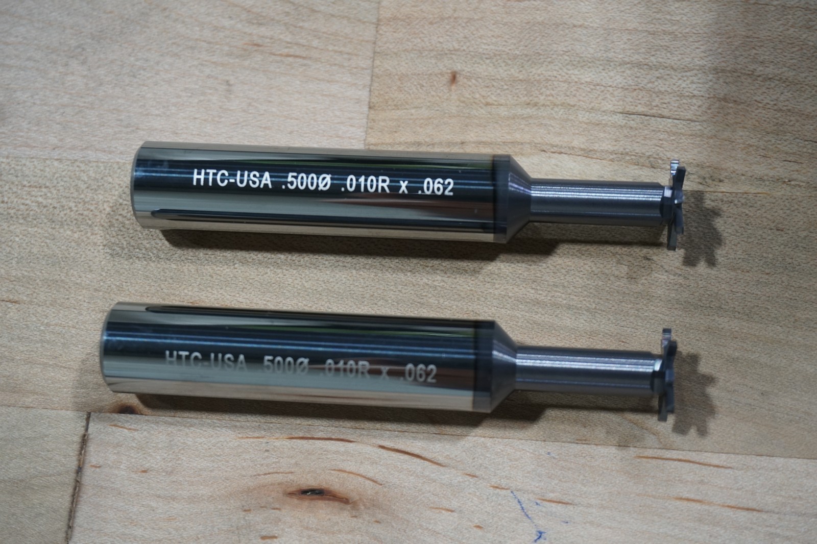 HARVEY 1/2D X 1/2SHK X 1/16L X .812OAL RCH X .01", CR8FL,AlTiN, FREE SHIP, 2PCS