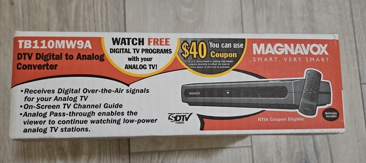 Magnavox TB110MW9 DTV Digital to Analog Converter NEW