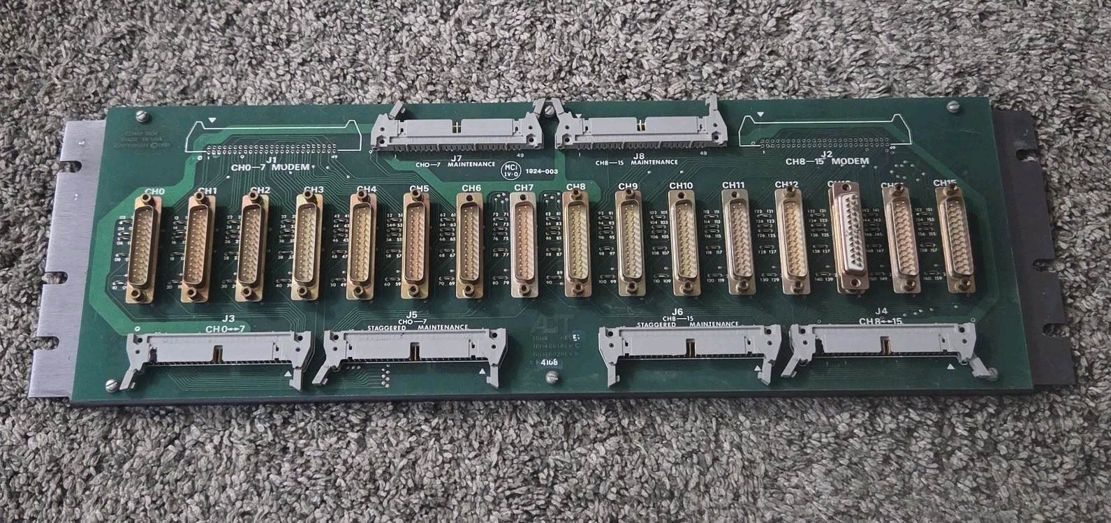 Vintage ACT  10114 Rev E1 Backplane Board