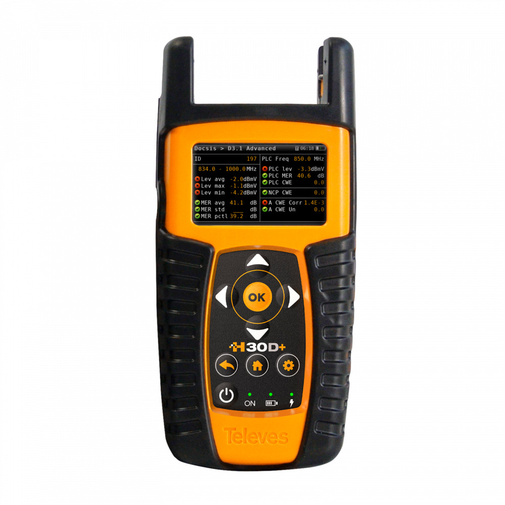 Televes H30D+ ATSC 1.0 QAM DOCSIS 3.1 Signal Level Meter Analyzer 593983