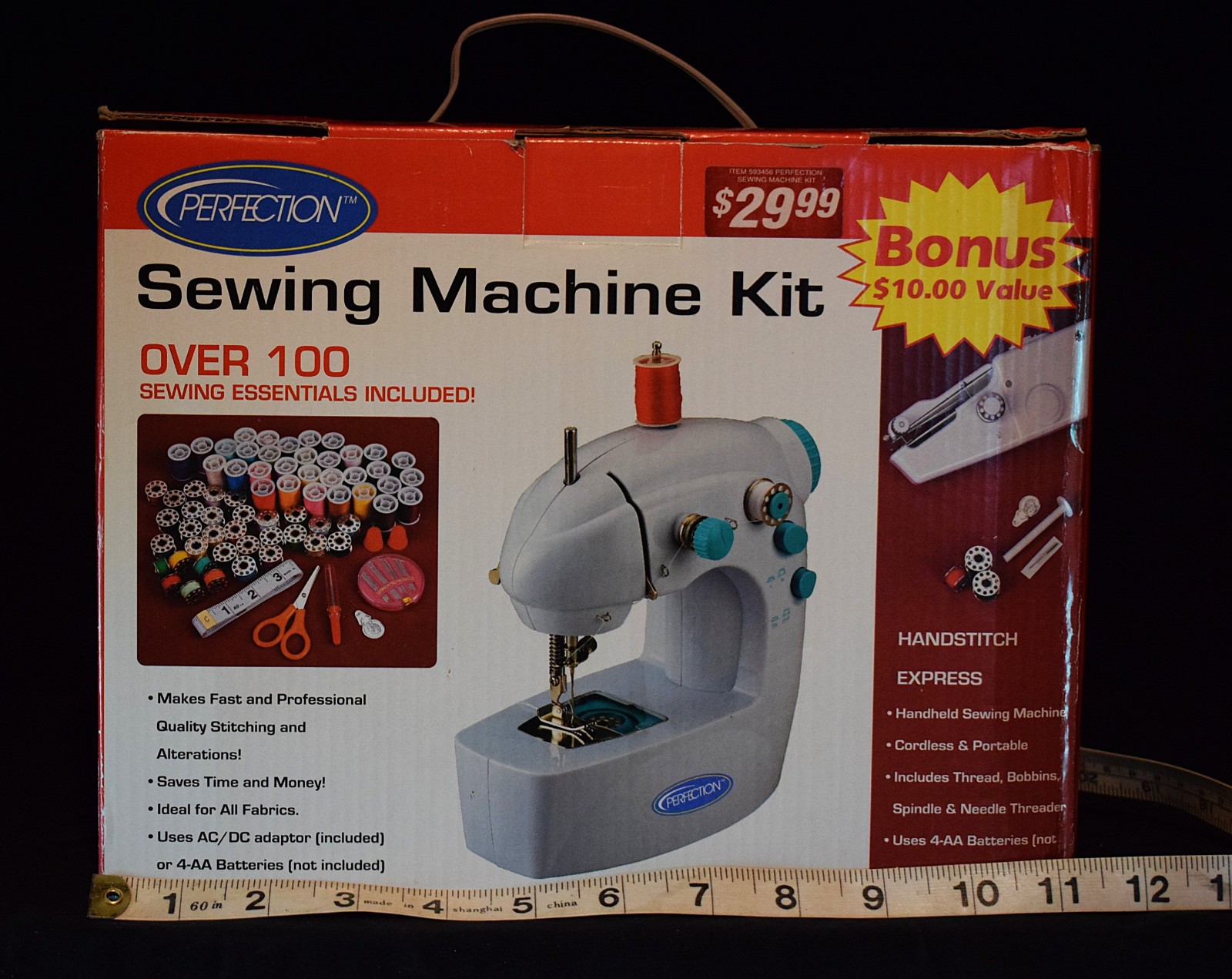 Perfection Sewing Machine Kit ~ With Pedal / Power Supply ~ Sealed