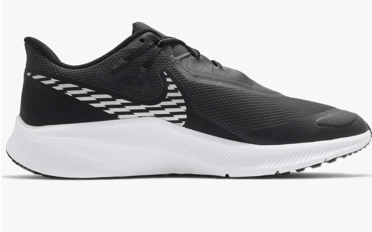 Size 9 - Nike Quest 3 Shield Black Metallic Silver