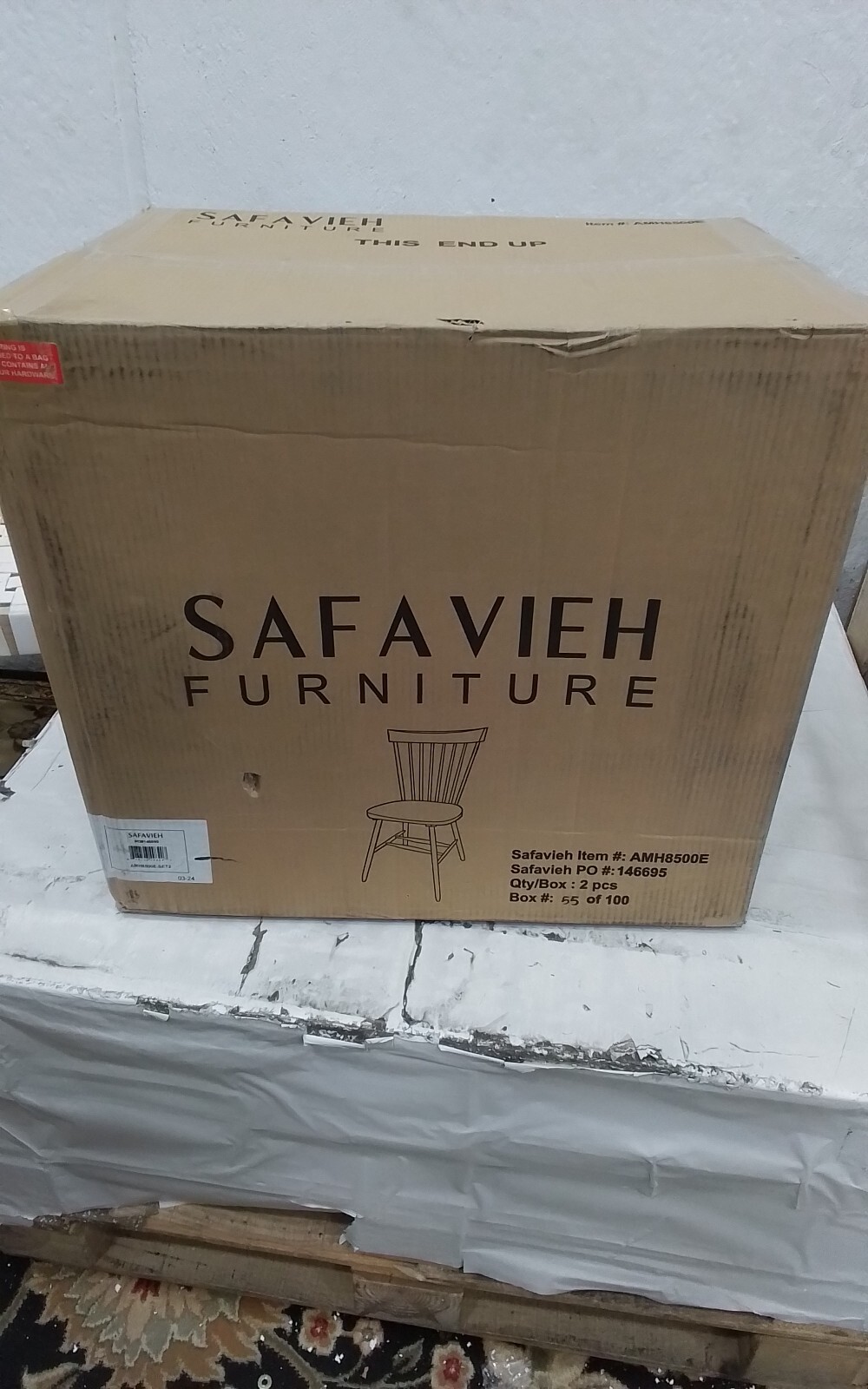 Safavieh PARKER SPINDEL SIDE CHAIR, Reduced Price 2172747024 AMH8500E