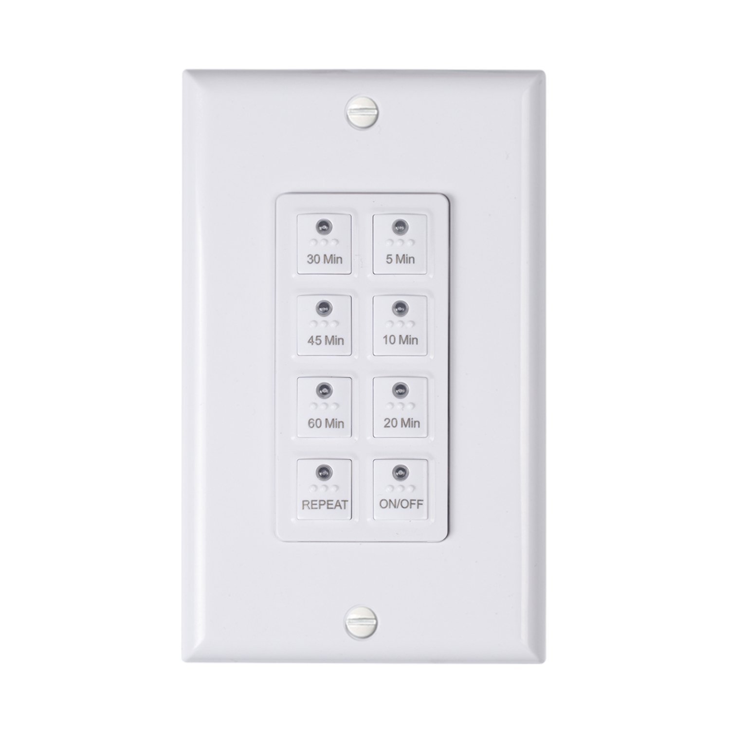 BN-LINK Countdown Digital In-wall Timer 5-10-20-30-45-60mins White for light