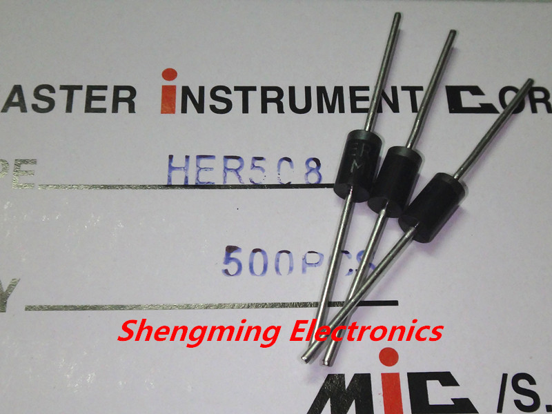 100pcs HER508 5A 1000V DO-27 diode