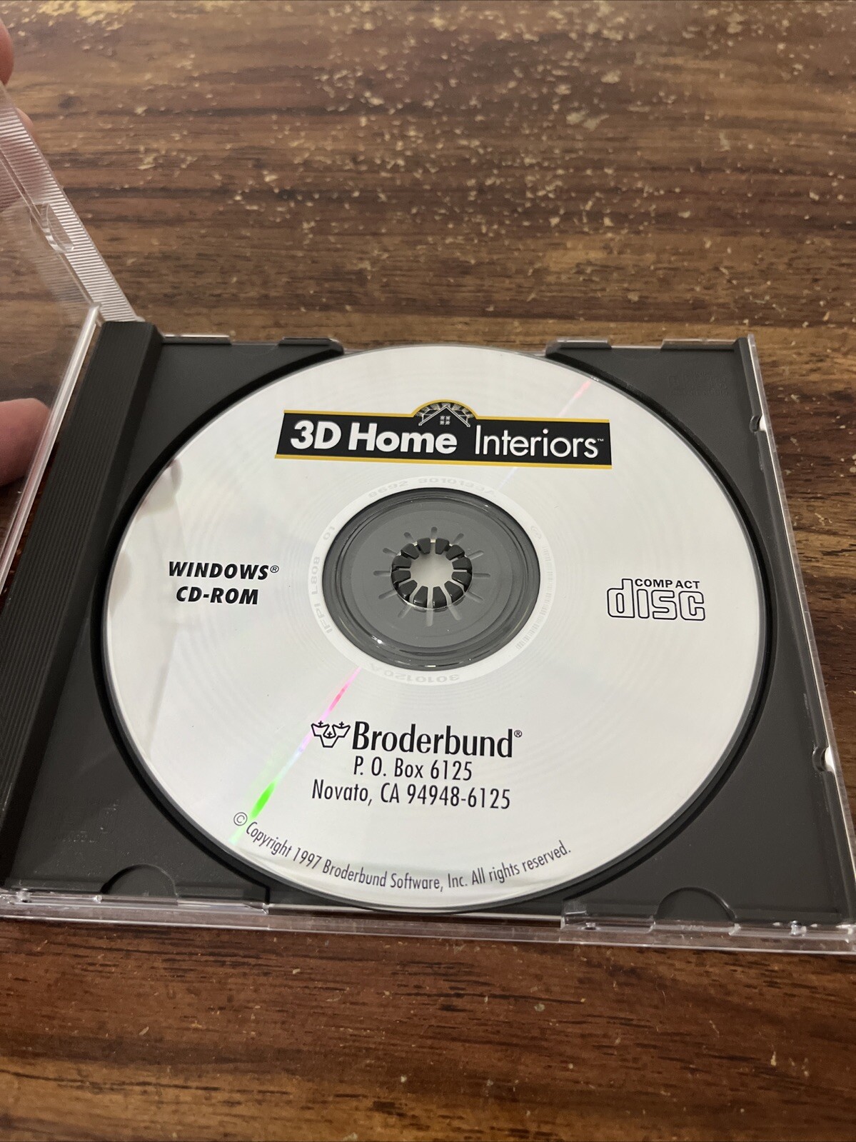 3D Home Interiors by Broderbund 1997- Software for Windows CD-Rom PC