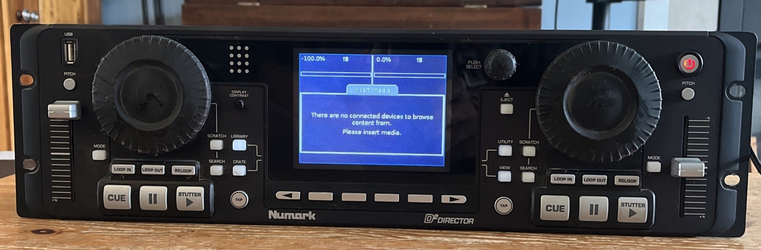 Numark D2 Director USB Hard Drive DJ Media Player w/ Power Cord