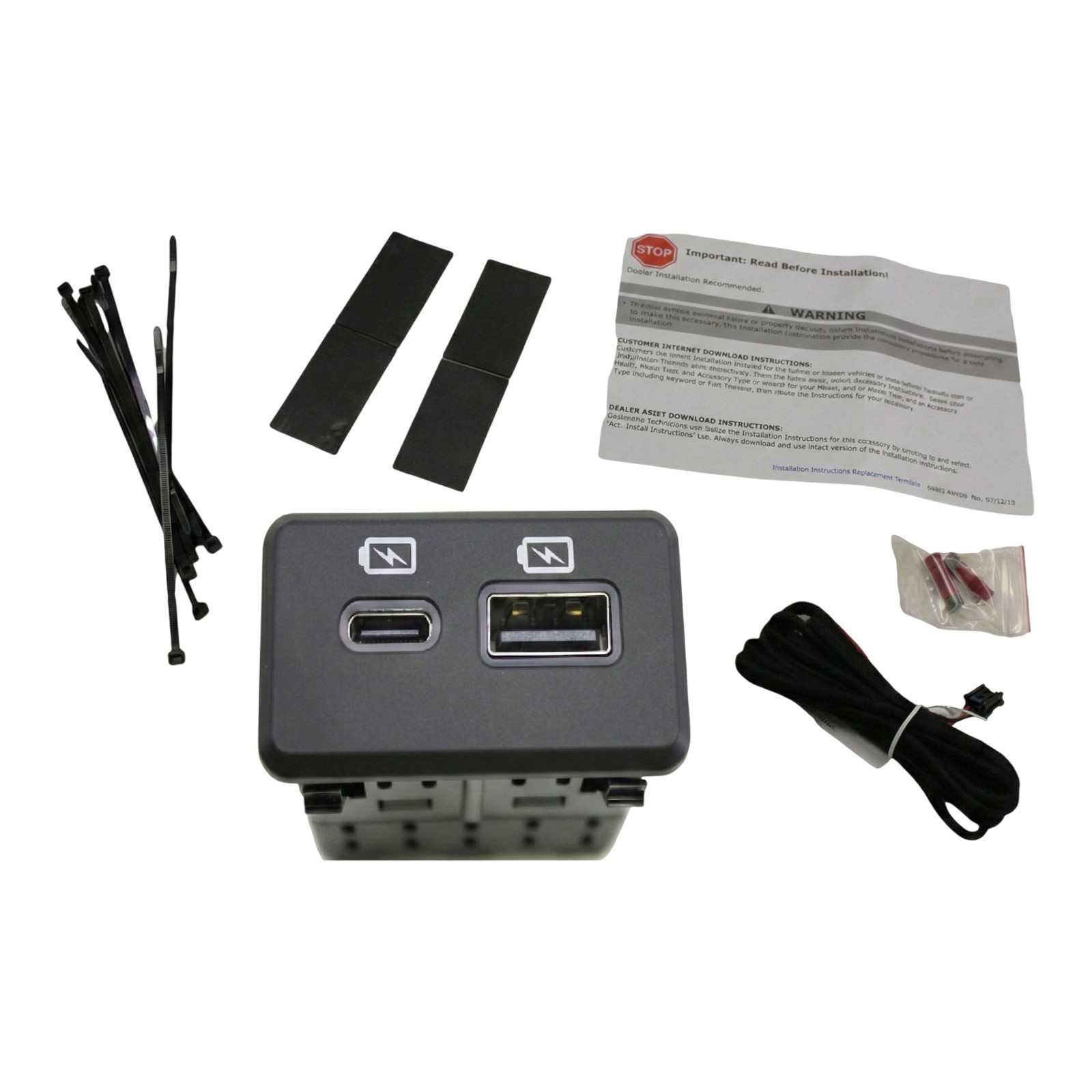 Nissan Rear USB Charger Charging Ports T99Q76LB0B Phone Charge OEM Factory