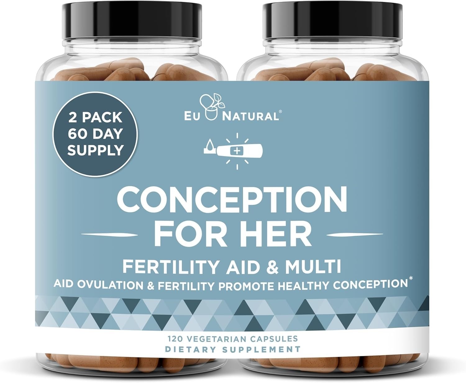 Eu Natural Conception for Her Fertility 60 Count (Pack of 2), Herbal