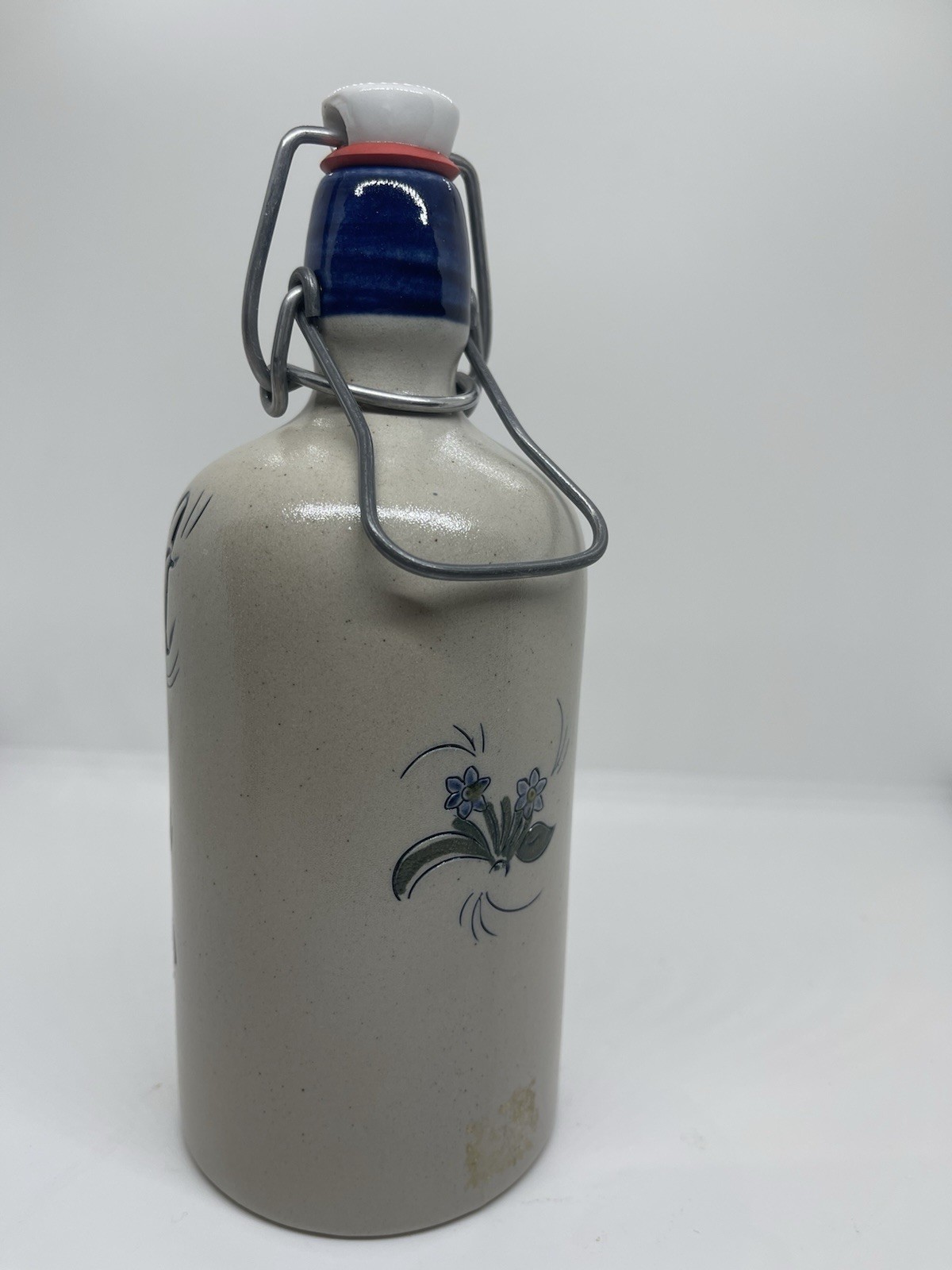 Vintage German Salt Glazed Stoneware Spirits Bottle