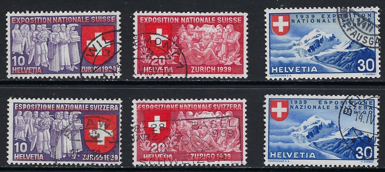 2 Older Sets from Switzerland  CV $28.80........42R............C-1021-z