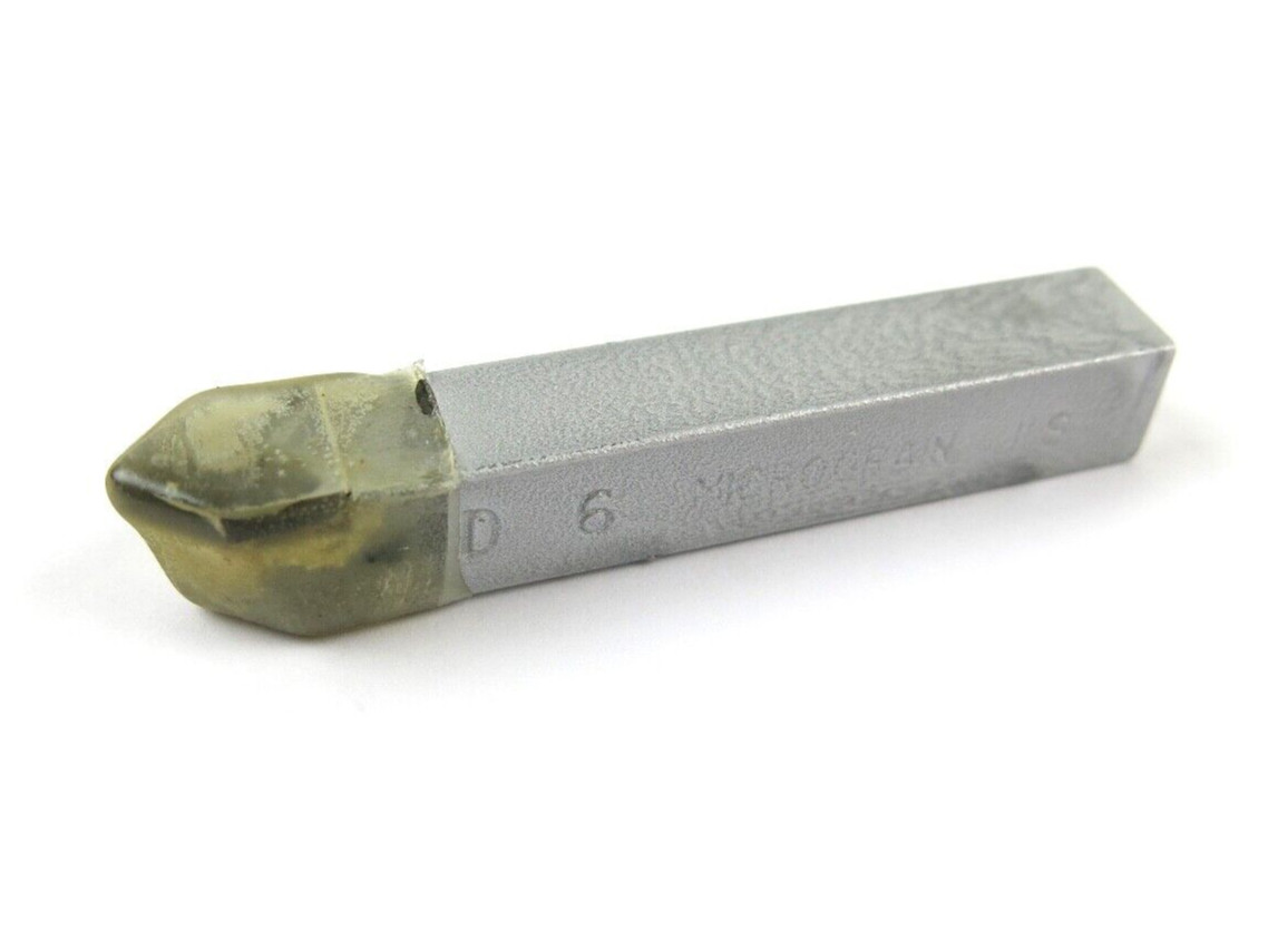1pc ACT D-6 Micrograin Carbide Brazed Lathe Tool Bit 80° Angle 3/8" Shank