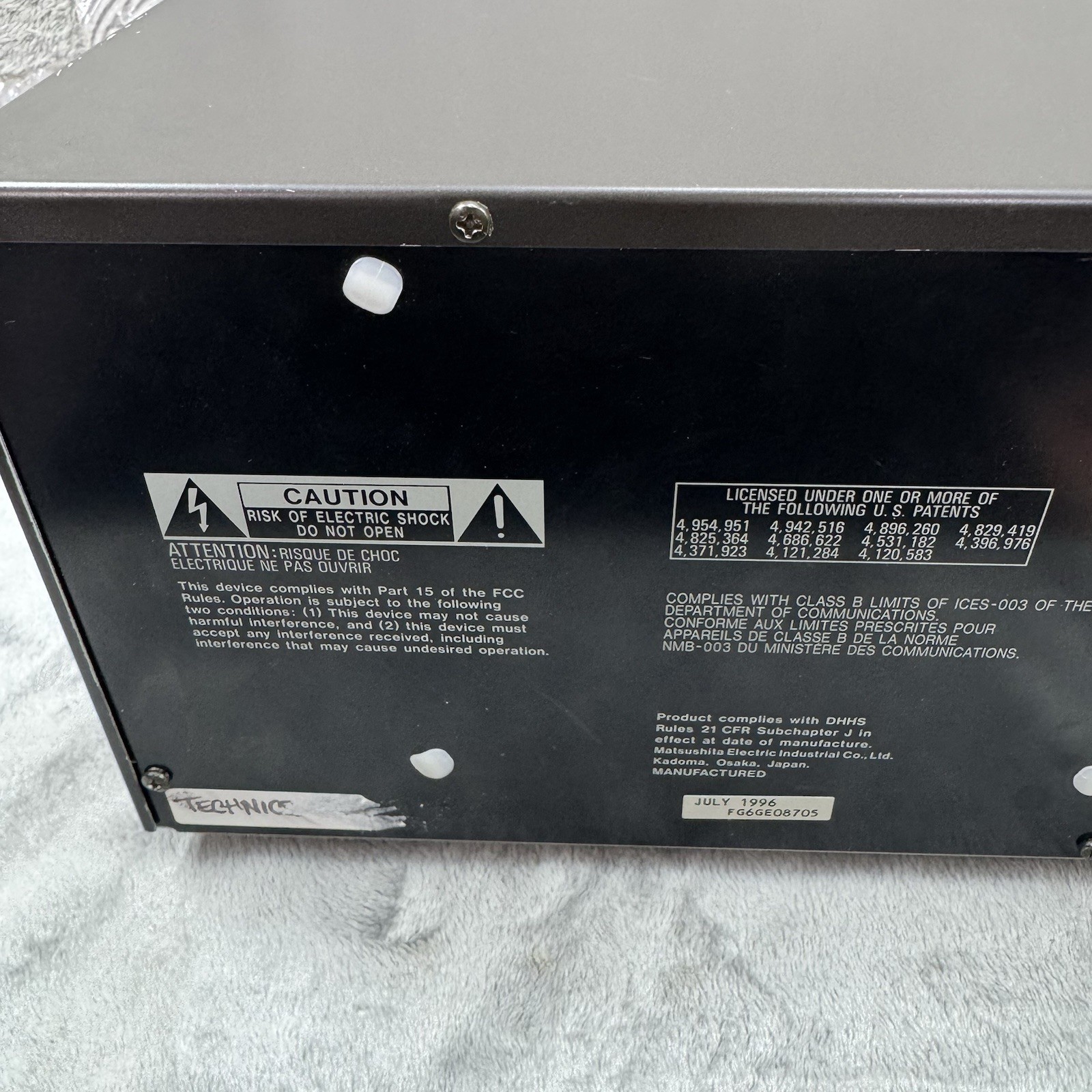 Technics SL-MC300 CD 110+1 Changer Tested Working