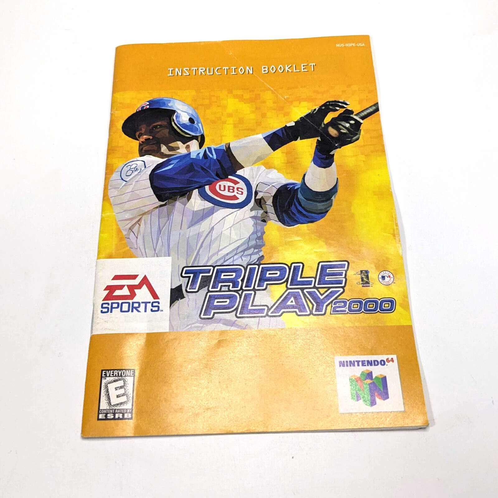 Triple Play 2000 Instruction Booklet Manual Only - N64 Nintendo 64 mlb