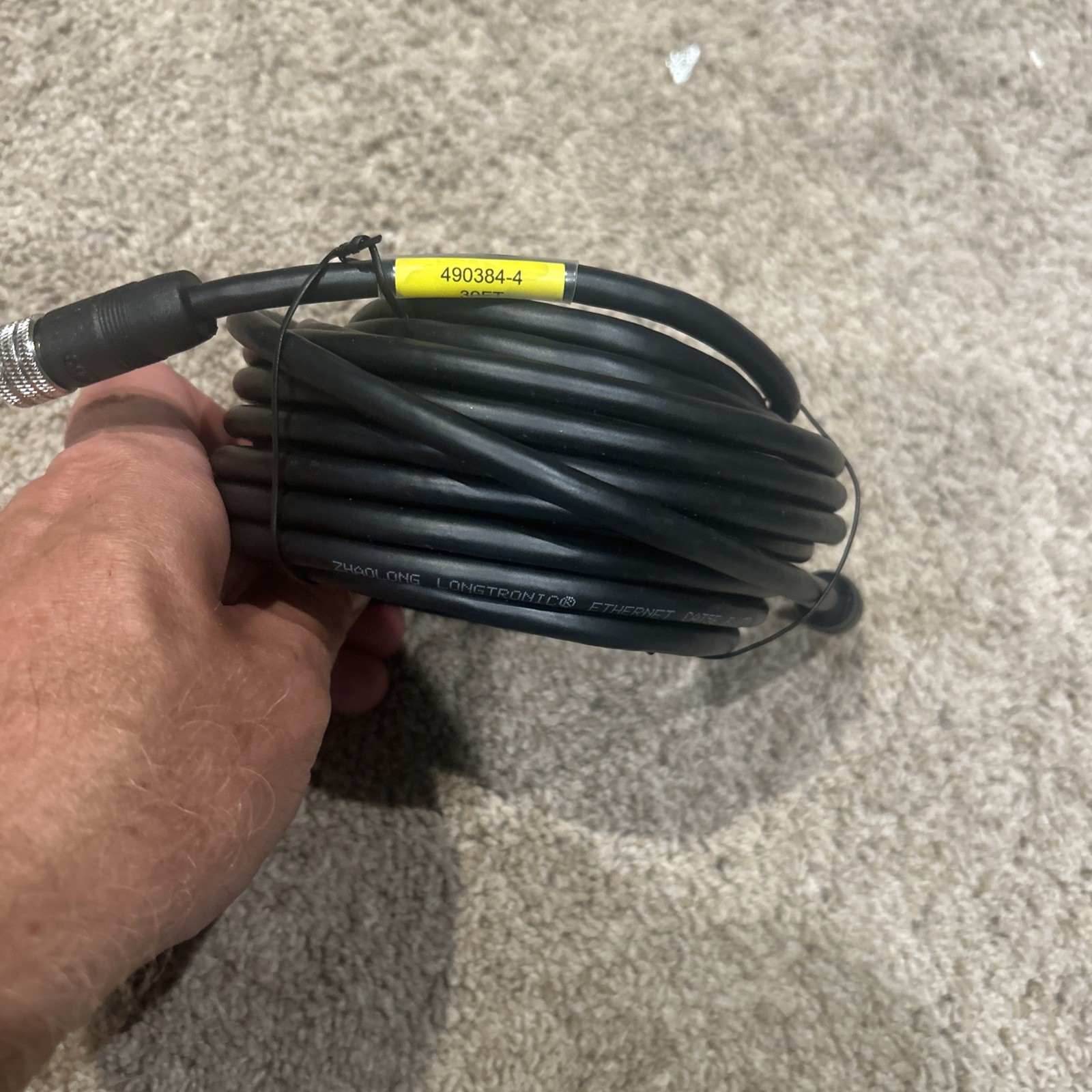 Humminbird 490384-4 AS ECX 30E Ethernet Cable 30ft 8-Pin HELIX SOLIX APEX