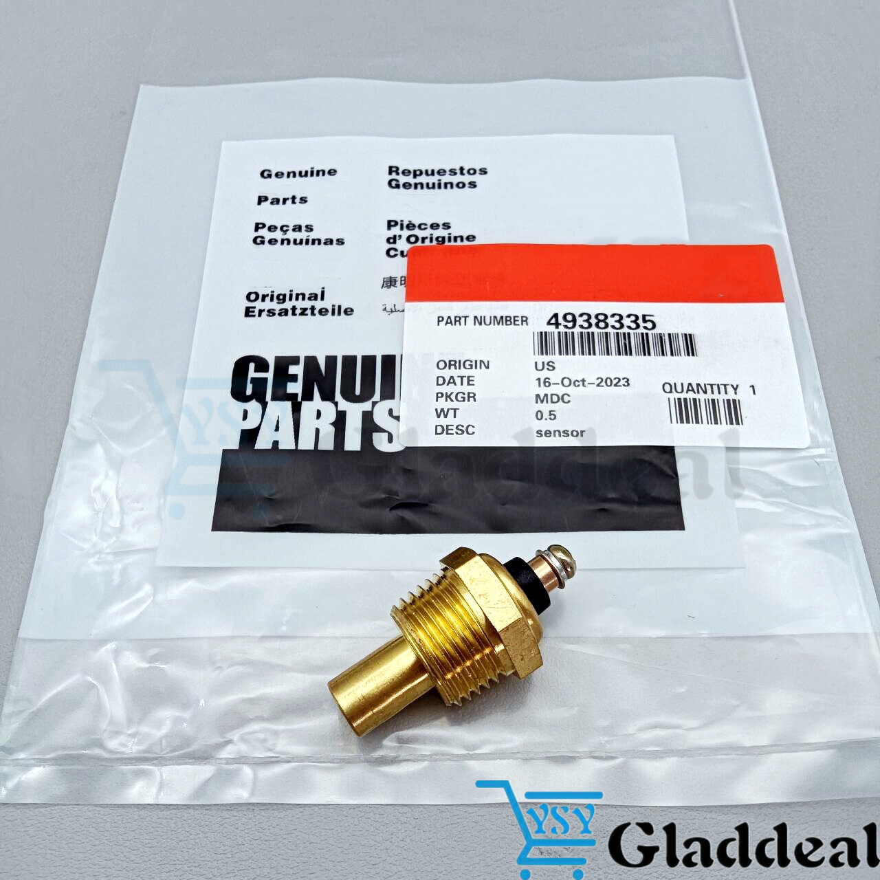 Genuine Temperature Sensor 4938335 for Cummins Engine 4BT 6BT US