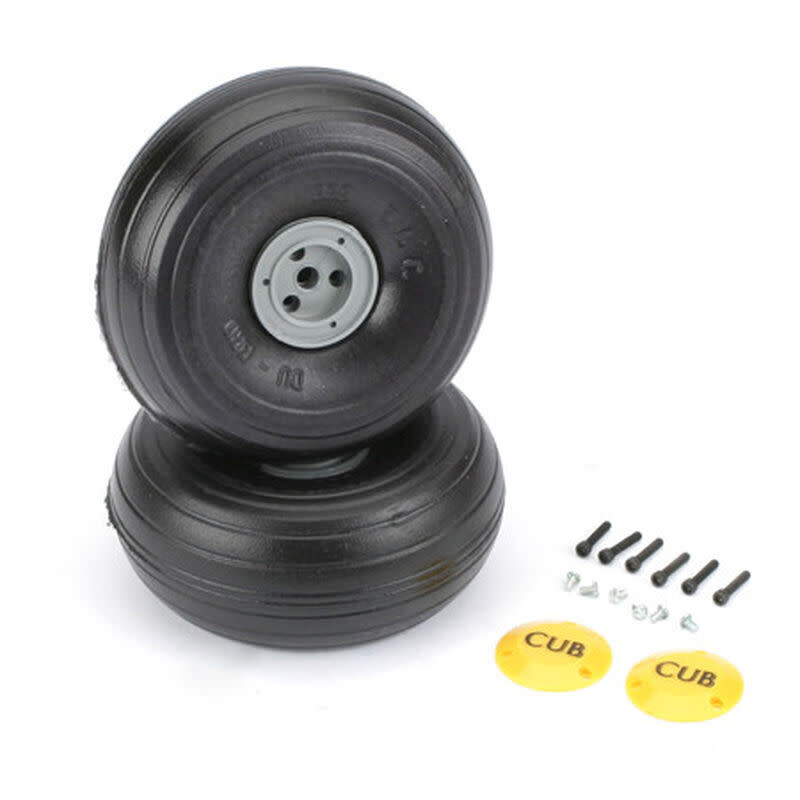 DUB338TLC DuBro J3 Cub Wheels,3-3/8" Lite