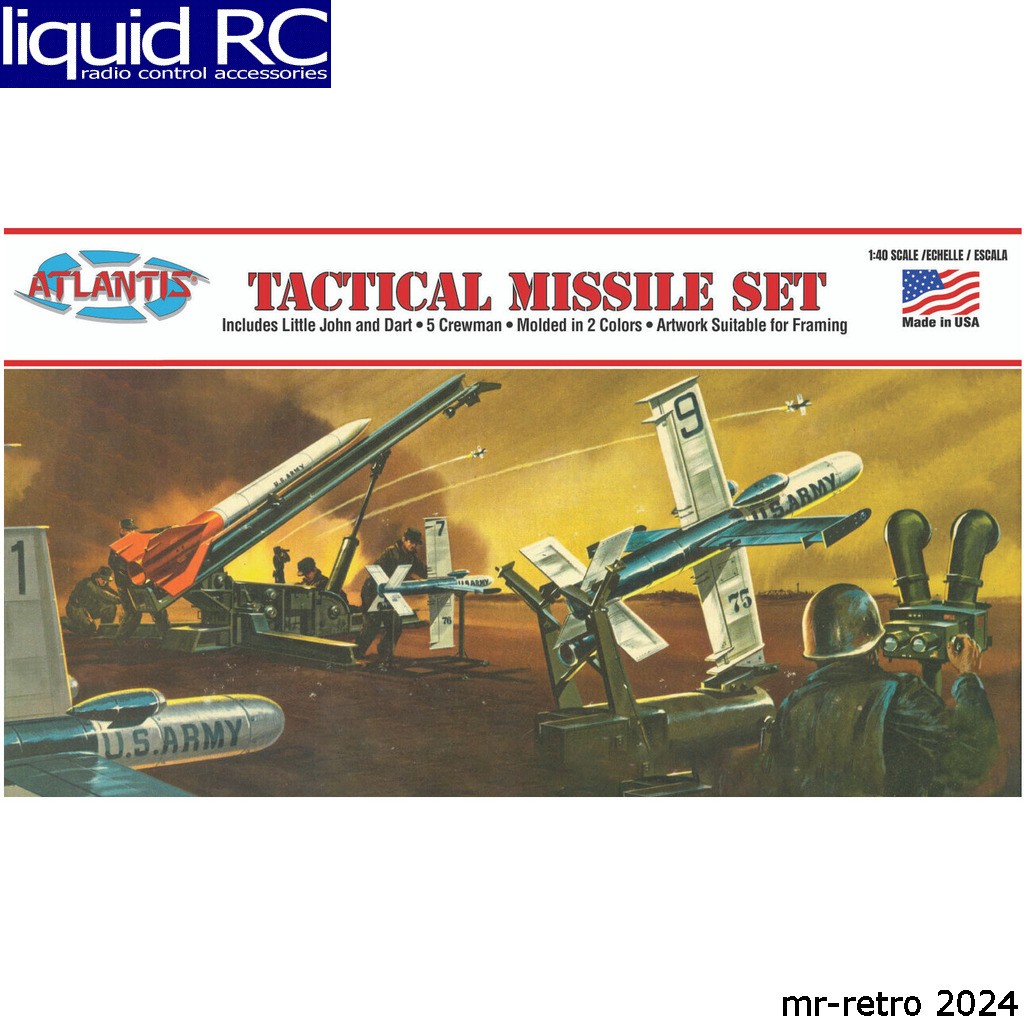 Atlantis Models H1812 1/40 Tactical Missile Set Dart and Little John Plastic