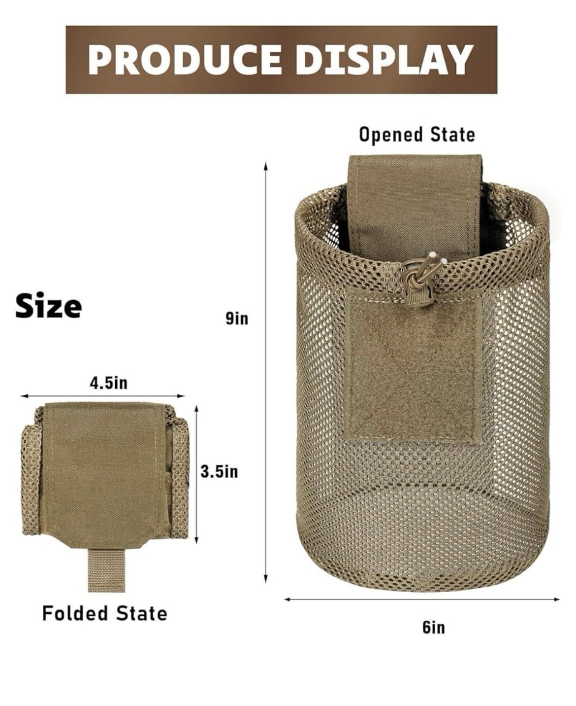 Dump Pouch Tactical Molle Mesh Pouches,Lightweight