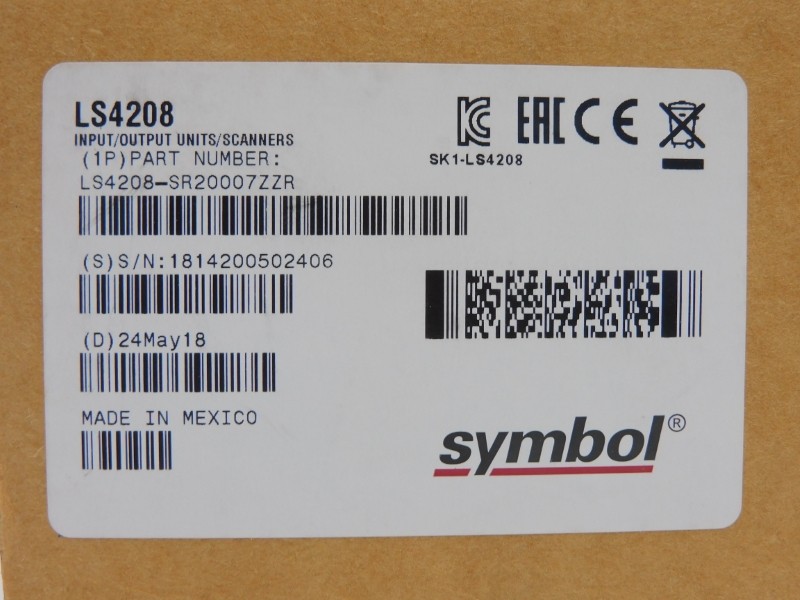 SYMBOL LS4208-SR20007ZZR 5V 0.5A NSMP