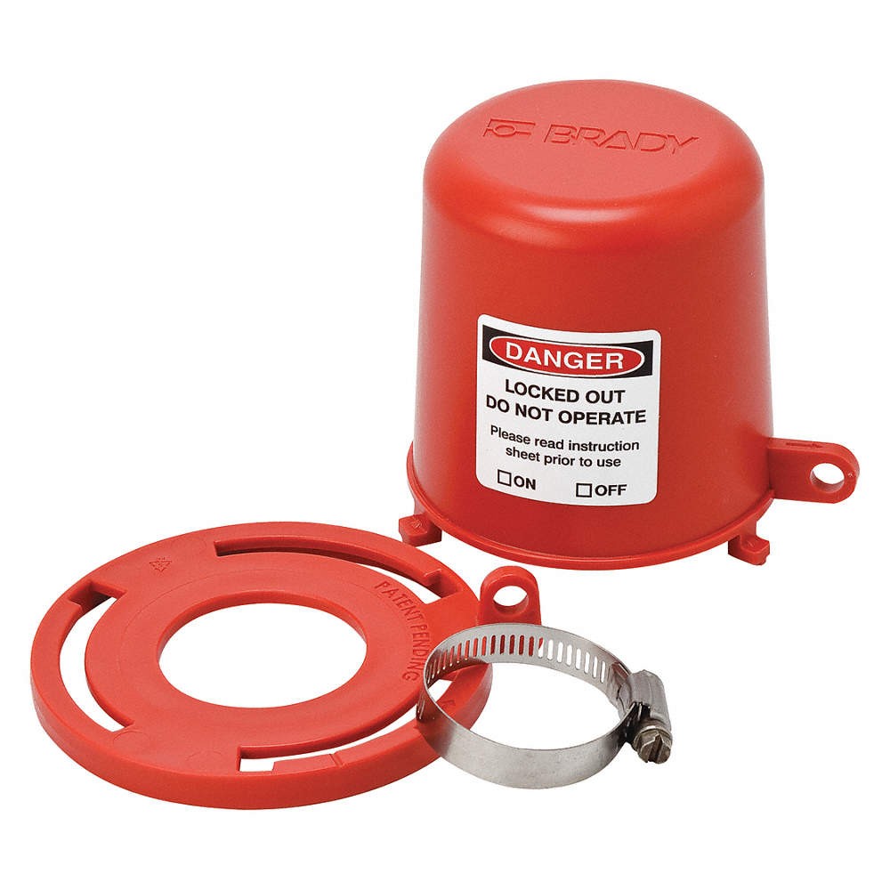 BRADY 113233 Cover Plug Valve Lockout,1 1/2 to 2 1/8" 4TWF9