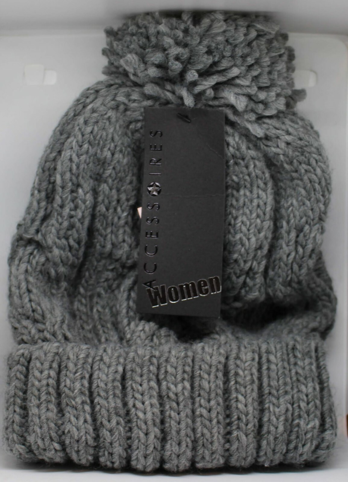 Women accessories Dark Grey Beanie Hat New